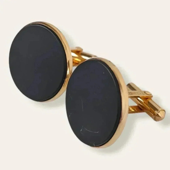 Vintage Destino GF Onyx Cufflinks - Picture 3 of 6